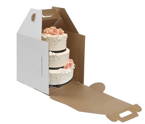 2536 10x10x12 Tall Cake Boxes With Handle Set Of 10 In 2021 Cake