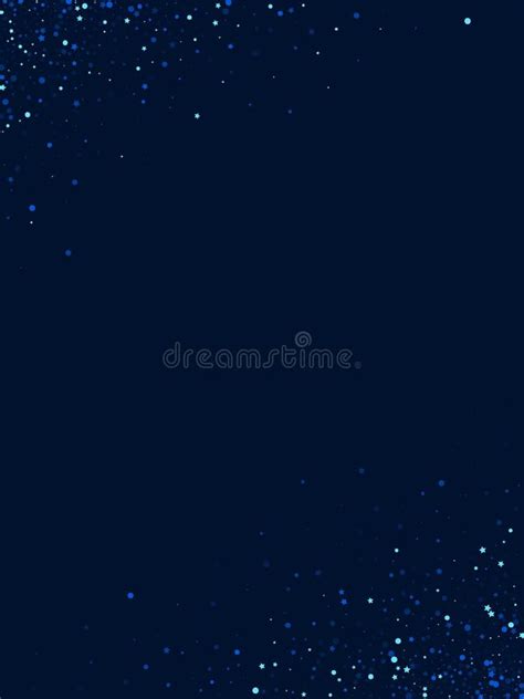 Blue Falling Digital Confetti Illustration Stock Vector Illustration