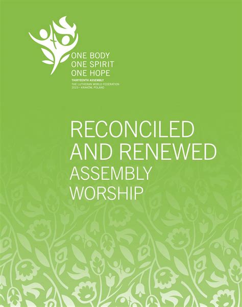 reconciled and renewed the lutheran world federation