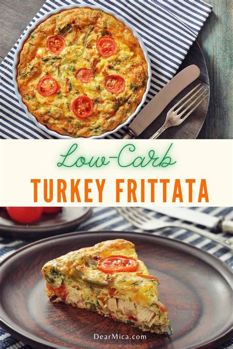 Low Carb Leftover Turkey Frittata Dear Mica