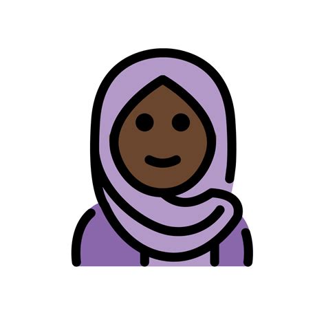 🧕🏿 Frau Mit Kopftuch Dunkle Hautfarbe Emoji