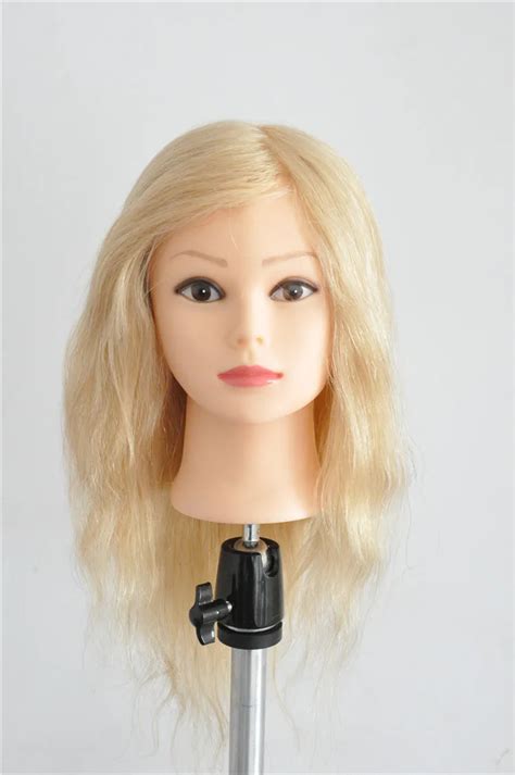 Mannequin Head Salon 100 Real Hair 22 Blonde Training Hairdressing
