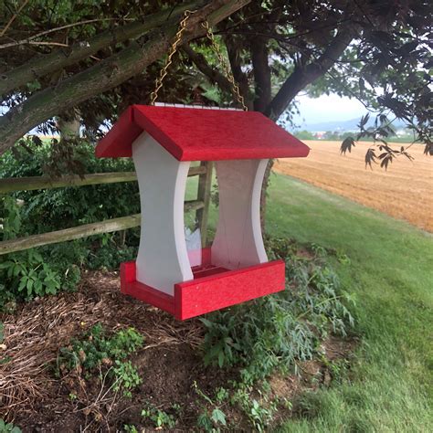 Small Hopper Style Bird Feeder Made With Durable Poly Lumber Etsy