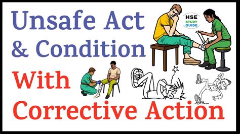 Unsafe Act And Unsafe Condition With Corrective Action Workplace Unsafe