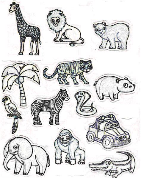 Coloriage Des Animaux De La Jungle Africaine Afrocaneo Carrefour