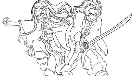 Action Zenitsu Coloring Pages Demon Slayer Coloring Pages Coloring