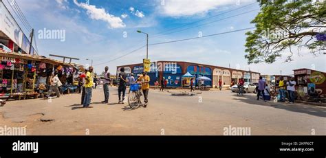 Shopping Street In Mzuzu City Northern Malawi Stock Photo Alamy
