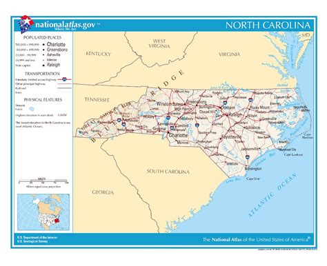 Maps Of North Carolina Collection Of Maps Of North Carolina State