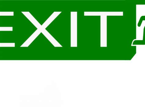 Download Exit Clipart Exit Sign Png Download Png Download Pikpng