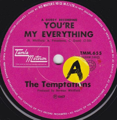 Baby, you're part of every thought i think each day your name is in every phrase my lips say every dream i dream is about you honey i can't live without you. The Temptations - You're My Everything (1967, Vinyl) | Discogs