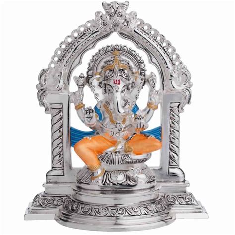 Lord Ganesha Ugi M210 At Rs 7480 चाँदी चढ़ी हुई मूर्तियाँ In Mumbai