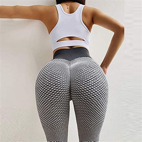 wholesale famous tik tok leggings women butt lifting yoga pants high waist tummy control bubble