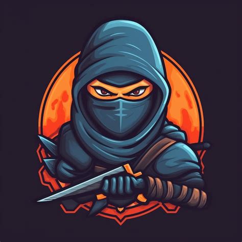 Premium Ai Image Cartoon Ninja Logo For A Gaming Brand