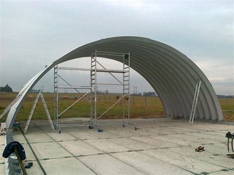 Custom Arch Shape Steel Space Frame Roofing Of Storage Shedarch Shape