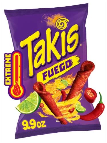 Takis Fuego Hot Chili Pepper Lime Rolled Tortilla Chips Oz Kroger