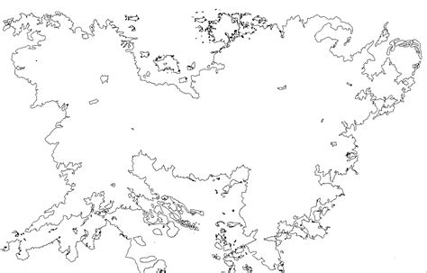 Blank Fantasy Map World Map 07