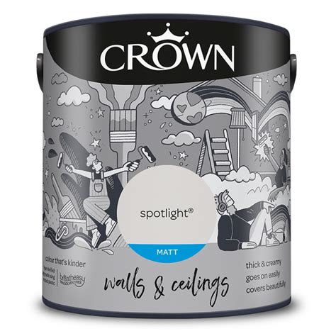 Early Dawn Greys Matt Emulsion Walls And Ceilings Crown Paints