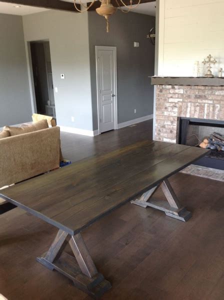 86.5 l somer dining trestle table solid thick oak reclaimed woods. Trestle Table - Woodworking Talk - Woodworkers Forum