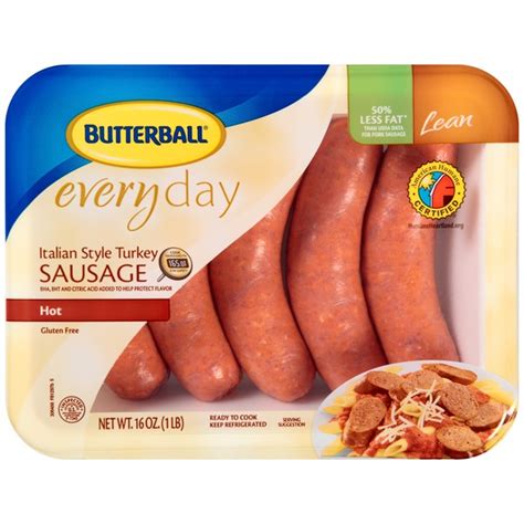 Reduce the heat and then add the eggs, salt and pepper, and scramble until large clumps start to form. Butterball Everyday Hot Links Lean Italian Turkey Sausage ...
