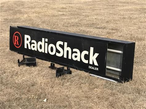 Radio Shack Sign Bigiron Auctions
