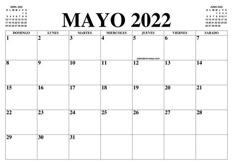 Segmento Sala Glorioso Calendario Mayo 2022 Imprimible Del Norte