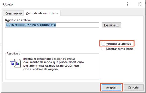 Cómo Insertar O Vincular Archivos De Excel En Word