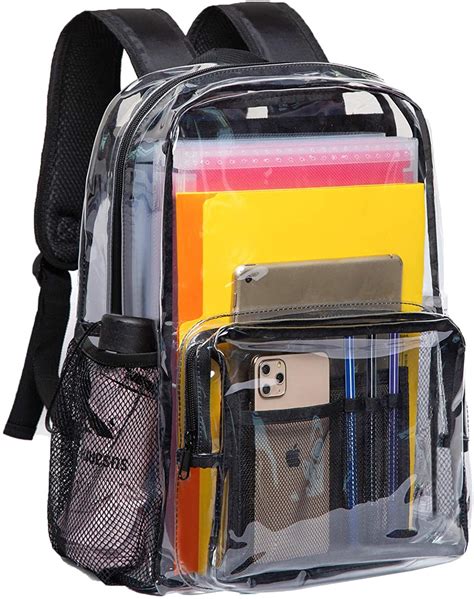 Clear Backpack Heavy Duty Pvc Transparent Backpack With Etsy