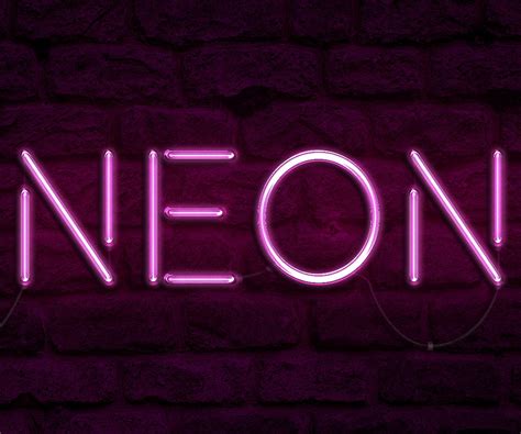 How To Make A Realistic Neon Light Text Effect Adobe Photoshop Cc