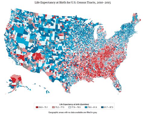 Cdc Life Expectancy Map