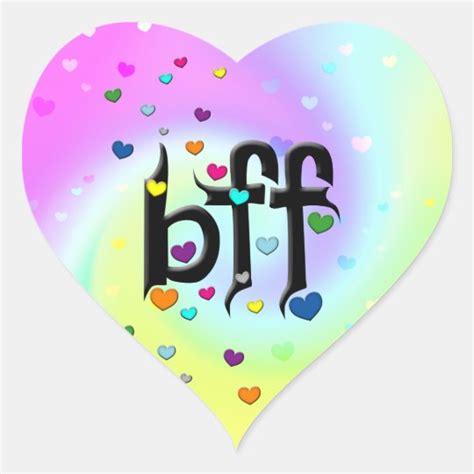 Bff ~ Hearts Heart Sticker