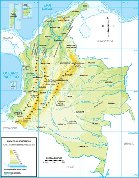 Descargar Mapas Físicos Y Políticos De Colombia Para Imprimir
