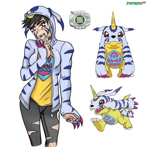 Gabumon Digimon Highres Digimon Creature Horns Looking At Viewer