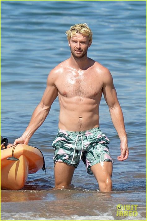 patrick schwarzenegger shows off fit physique during beach day in maui photo 4691073 patrick