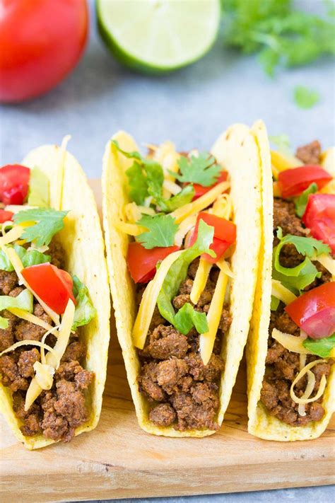 This makes a broth that is slightly thick with a rich color and full flavor. Easy Ground Beef Tacos - The Best Easy Taco Recipe!