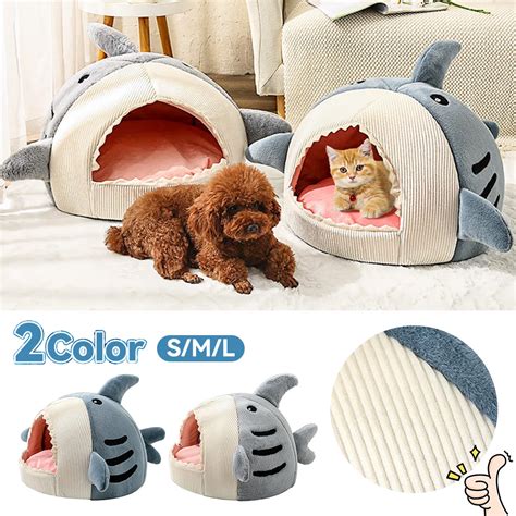 Dog House Indoors Cat House Shark Cat Accessories Shark Cat Bed