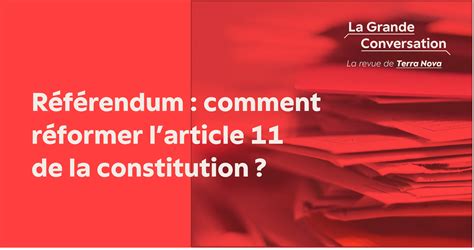 R F Rendum Comment R Former Larticle De La Constitution La