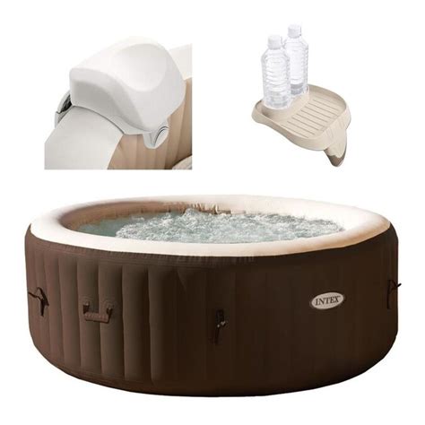 Intex 4 Person 120 Jet Round Inflatable Hot Tub In The Hot Tubs And Spas