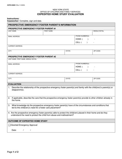 Form Ocfs 5300c Fill Out Sign Online And Download Printable Pdf New