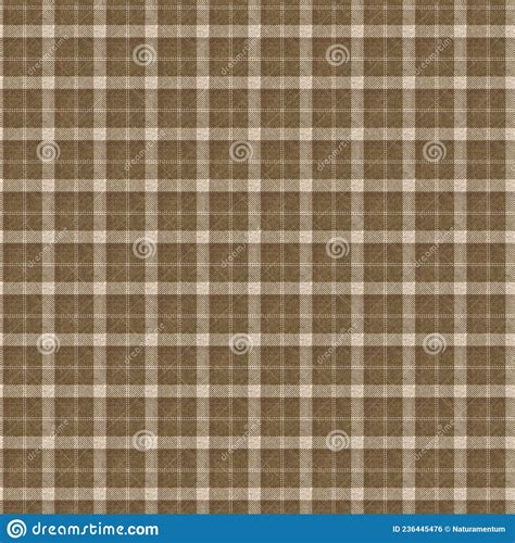 Sepia Brown Neutral Woven Plaid Texture Background Seamless Old Worn