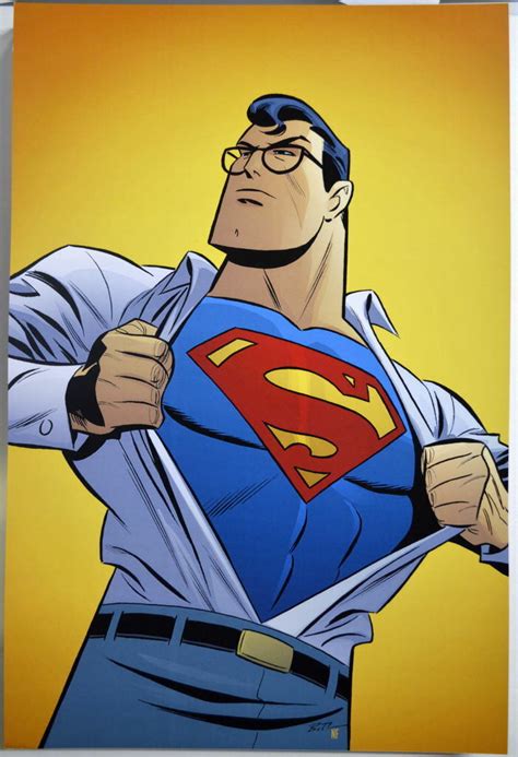 Animated Superman Clark Kent The Animated Series Print Dc Bruce Timm