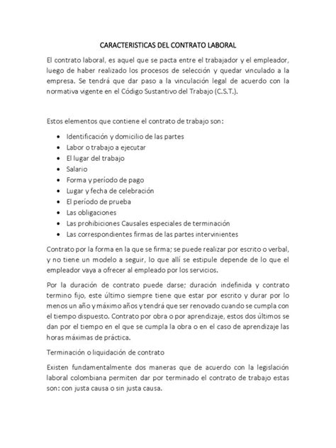 Modelo De Contrato Por Obra O Labor Colombia Financial Report