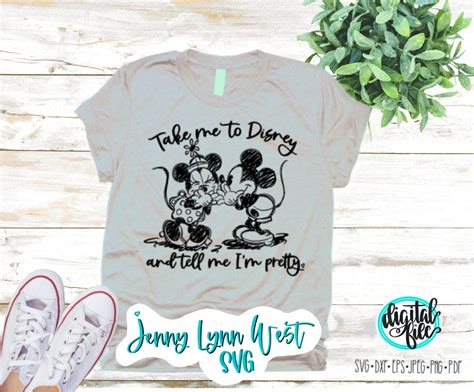 Take Me To Disney And Call Me Pretty Mickey And Minnie Svg Dxf Png