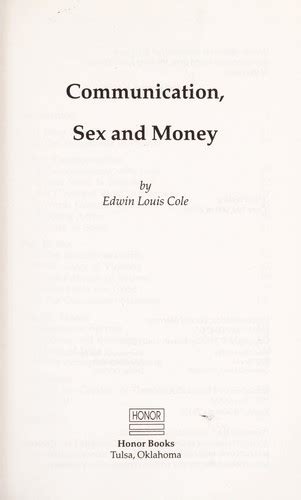 Communication Sex And Money December 1991 Edition Open Library