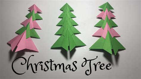 How To Make Origami Christmas Tree Card Origamichristmastree Youtube