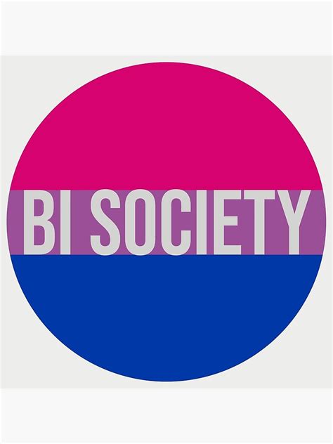 Bi Society Bisexual Pride Flag Poster For Sale By Gayestshop Redbubble