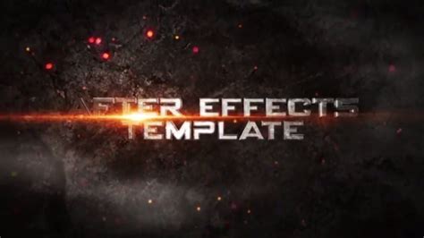 The Best After Effect Templates Opening Trailer Titles Intro