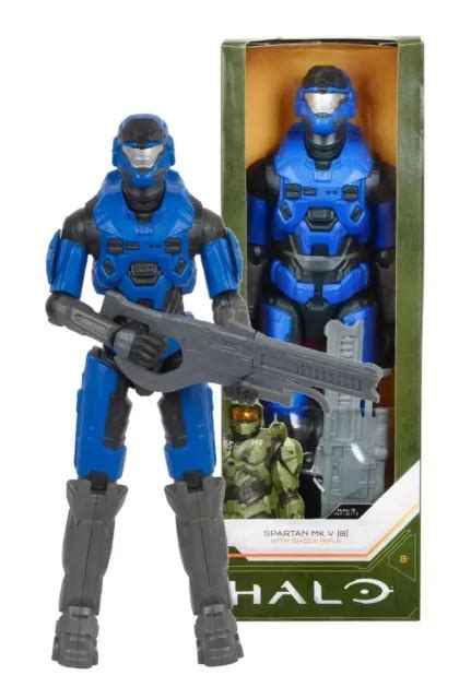 Halo Infinite Spartan Mk V With Shock Rifle 12 Action Figure Mint In