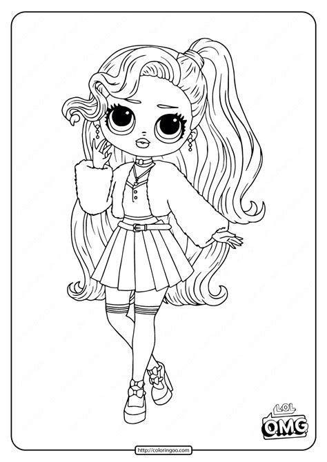 lol surprise omg dolls coloring pages printable