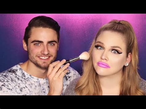 Boyfriend Does My Makeup Nikkietutorials Youtube