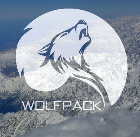 Cool Wolf Pack Logo